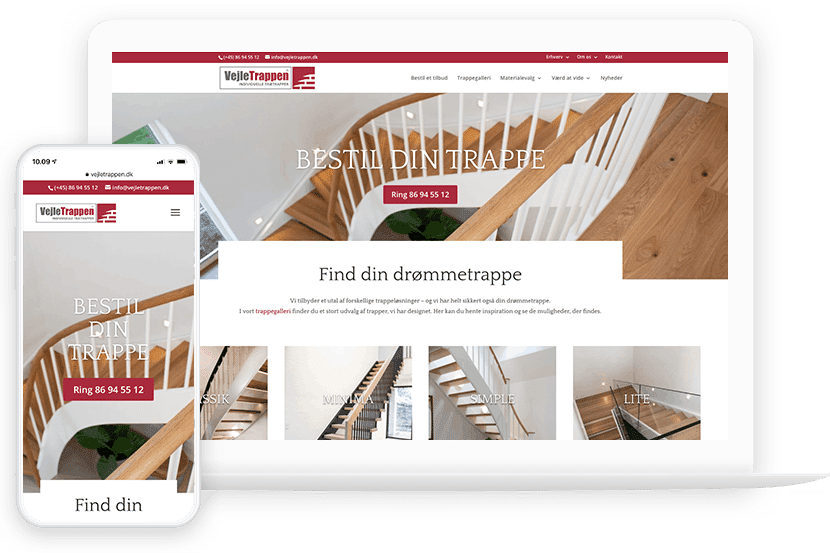 Design af Vejletrappen.dk af Odense Medie Design